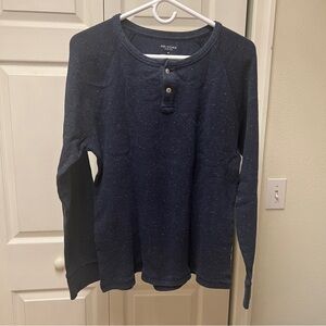 Navy Blue Men’s Thermal Henley